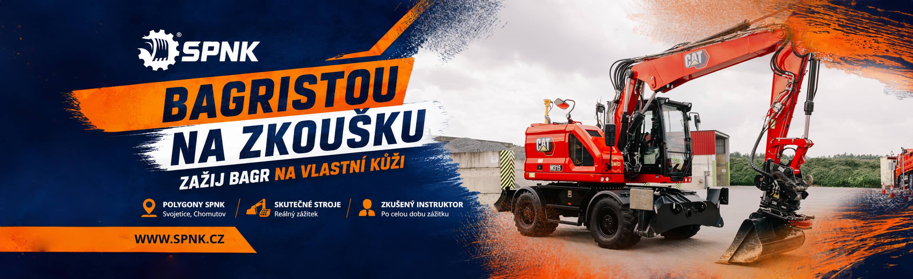 Bagristou na zkoušku - zažij bagr na vlastní kůži